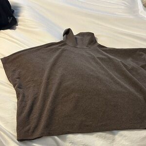 Caslon Taupe Knit Poncho